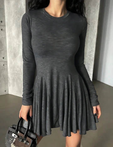 Rochie scurta Dazy, gri