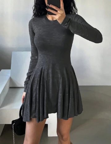 Rochie scurta Dazy, gri