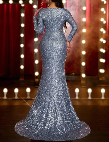 Rochie lunga SHEIN, albastru