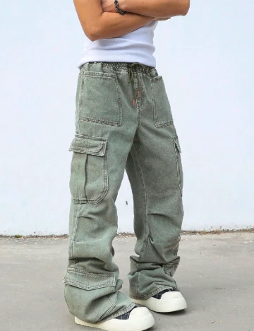 Pantaloni SHEIN, verde