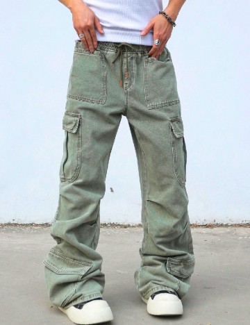 Pantaloni SHEIN, verde