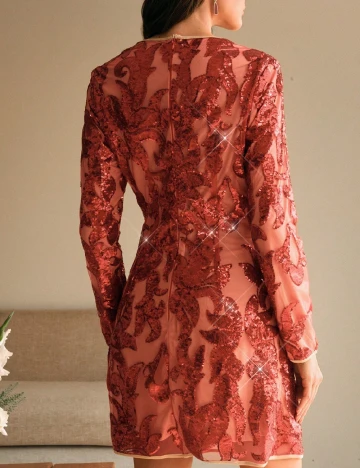 Rochie scurta Anewsta, rosu