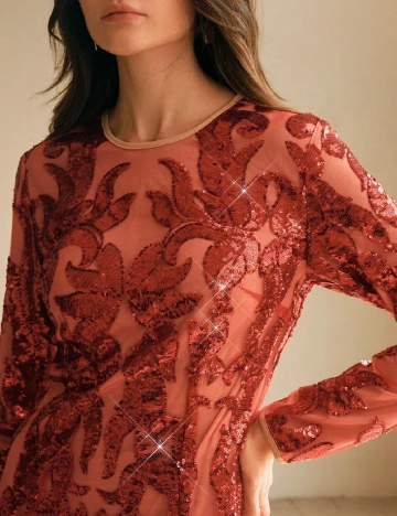 Rochie scurta Anewsta, rosu