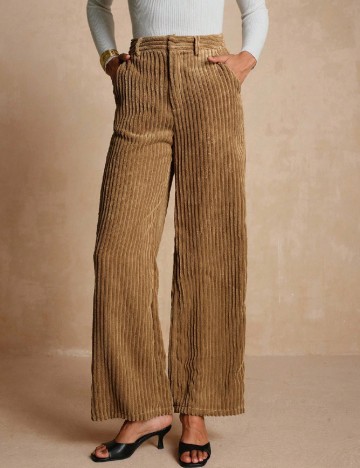 Pantaloni SHEIN, maro