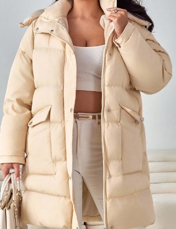 
						Geaca SHEIN CURVE, crem