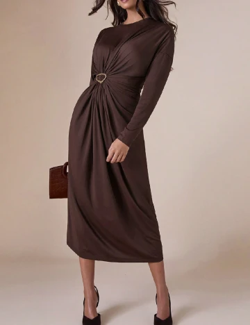 Rochie lunga Cosmina, maro