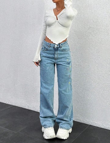 
						Blugi SHEIN, albastru