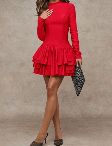 Rochie scurta SHEIN, rosu