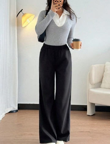 
						Compleu SHEIN, negru/gri