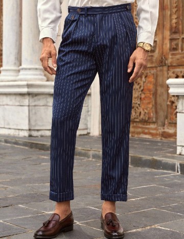 Pantaloni SHEIN, bleumarin