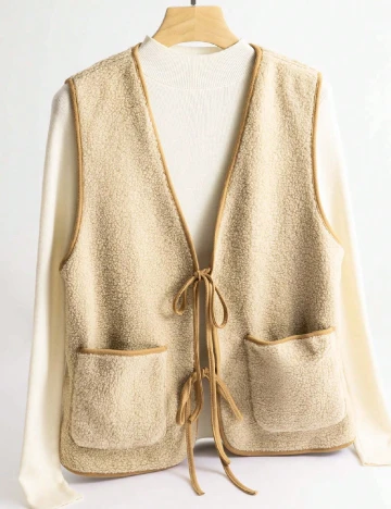 Vesta reversibila SHEIN, maro