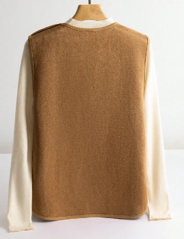 Vesta reversibila SHEIN, maro