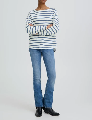 Bluza b.young, alb/albastru