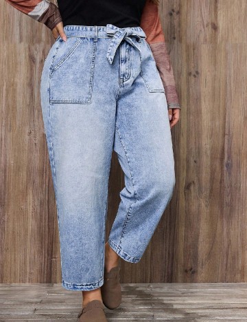 
						Blugi Emery Rose Curve, albastru