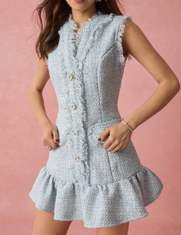 Rochie scurta SHEIN, bleu