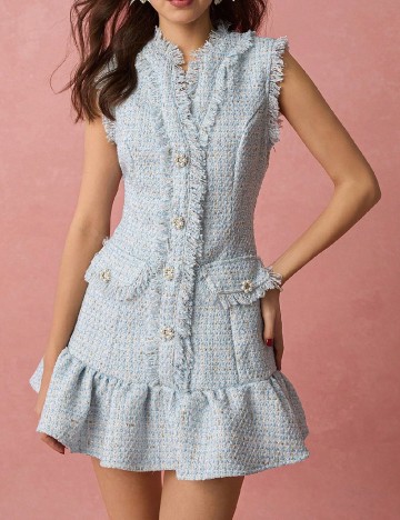 Rochie scurta SHEIN, bleu