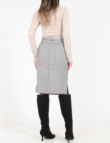 Fusta Kaffe, negru/alb