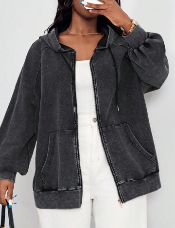 Hanorac SHEIN CURVE, gri