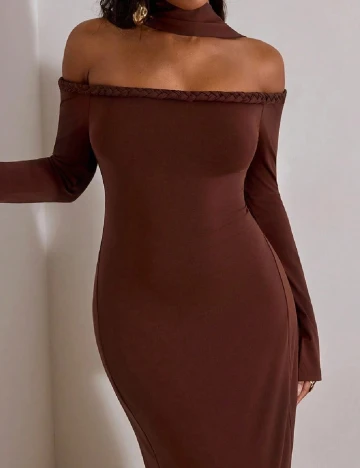 Rochie lunga SHEIN, maro