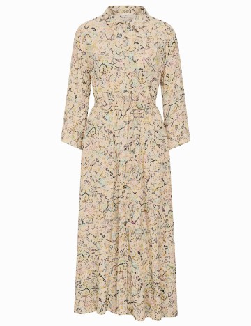 Rochie medie Saint Tropez, crem