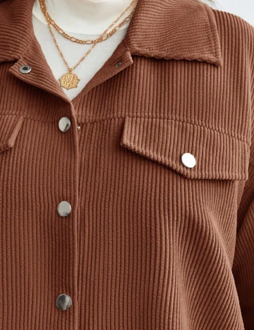 Camasa SHEIN CURVE, maro