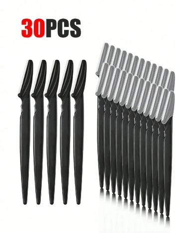 Set lame de ras, 30 bucati SHEIN, negru