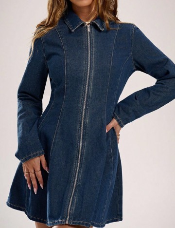 Rochie scurta SHEIN, albastru