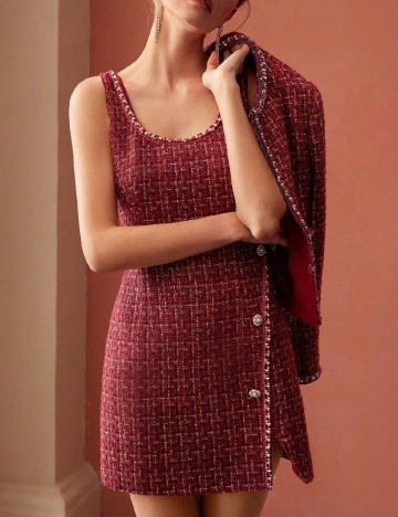 
						Rochie scurta MOTF, rosu