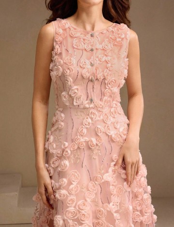 Rochie medie SHEIN, roz