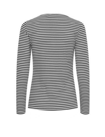 Bluza Fransa, alb/negru