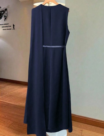 Rochie lunga SHEIN CURVE, bleumarin