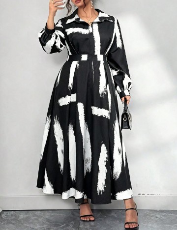 Rochie lunga SHEIN CURVE, negru