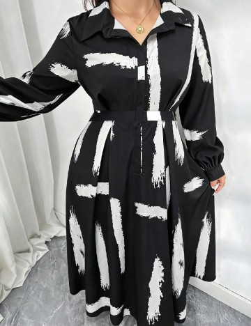 Rochie lunga SHEIN CURVE, negru