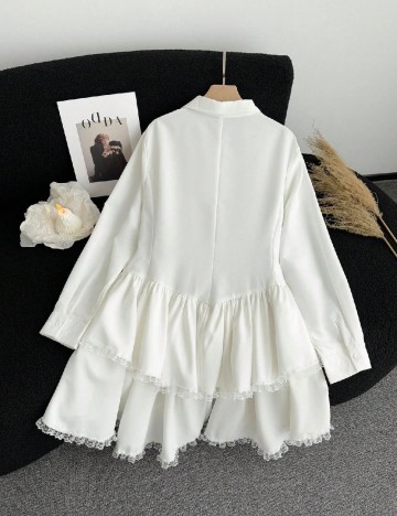 Rochie scurta SHEIN CURVE, alb