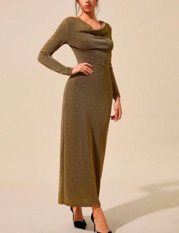 Rochie lunga SHEIN, auriu