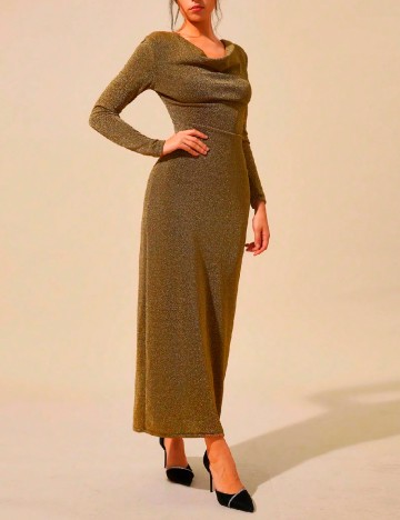 Rochie lunga SHEIN, auriu