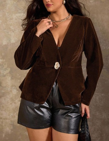 
						Sacou SHEIN CURVE, maro