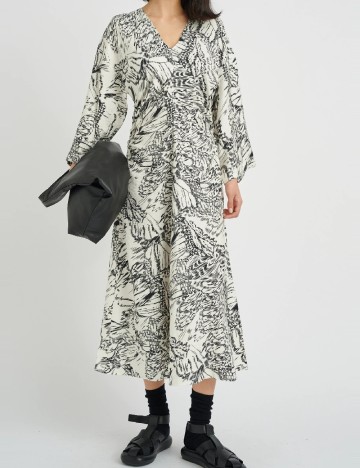 
						Rochie medie InWear, alb/negru