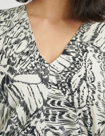 Rochie medie InWear, alb/negru