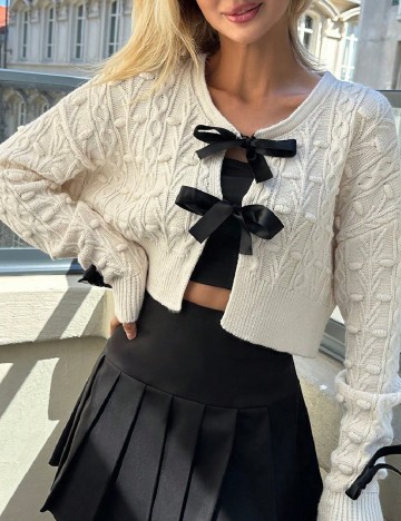 
						Cardigan SHEIN, ecru