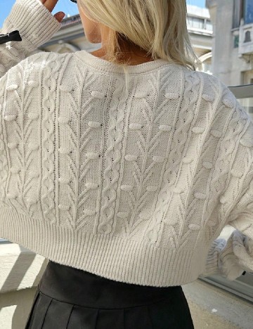 Cardigan SHEIN, ecru