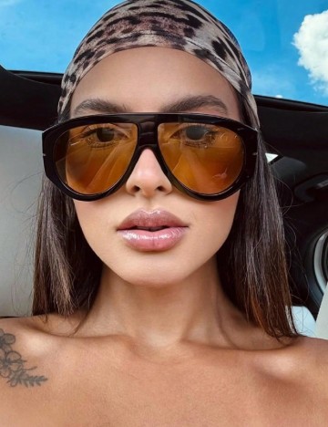 
						Ochelari de soare SHEIN, negru