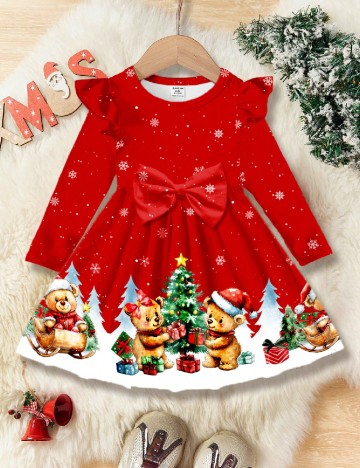 
						Rochie Shein Kids, rosu