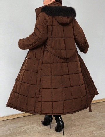 Geaca SHEIN CURVE, maro