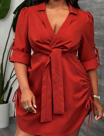 
						Rochie scurta SHEIN CURVE, rosu