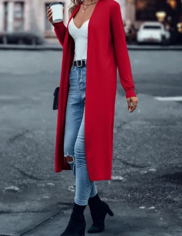 Cardigan SHEIN, rosu