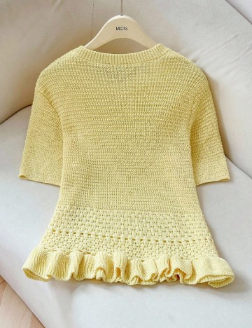 Bluza SHEIN CURVE, galben