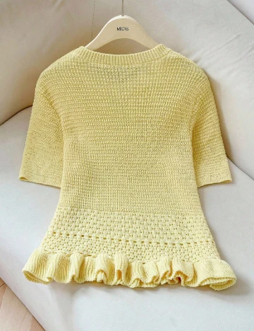 Bluza SHEIN CURVE, galben