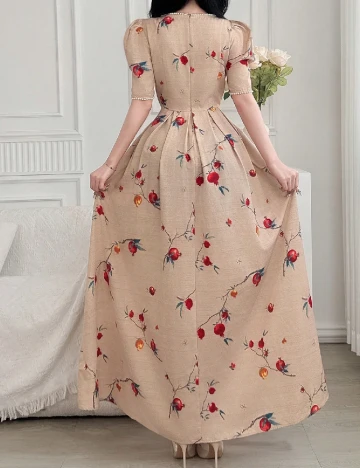 Rochie lunga SHEIN, crem