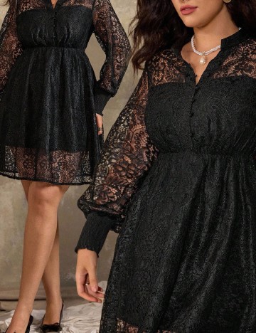 Rochie scurta SHEIN CURVE, negru